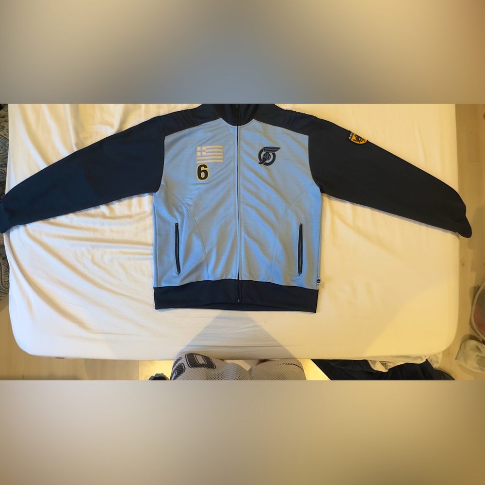 Greek Flag Sport Zip Up